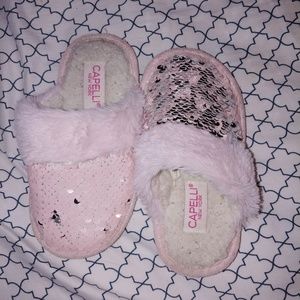 Color Changing Sequin Slippers